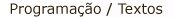 programação / textos