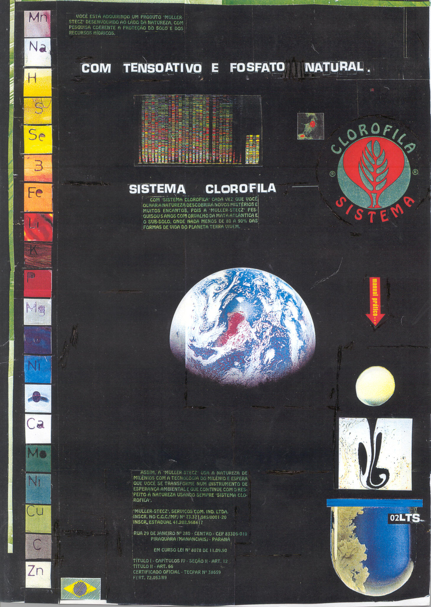 MONTAGEM CRIADA EM 1989 PARA O POTENCIALIZADOR QUE NASCIA EM SUAS PESQUISAS - NOTE-SE QUE TUDO ERA UMA COLAGEM E USOU-SE CANETA E TINTA DE TECIDO - 1989